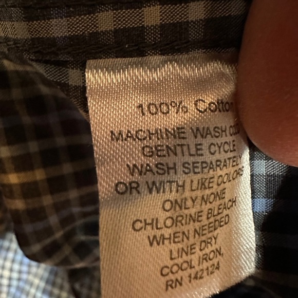 Alara Sport 100% Cotton plaid long sleeve button down shirt, sz S Made in Turkey - Picture 3 of 4